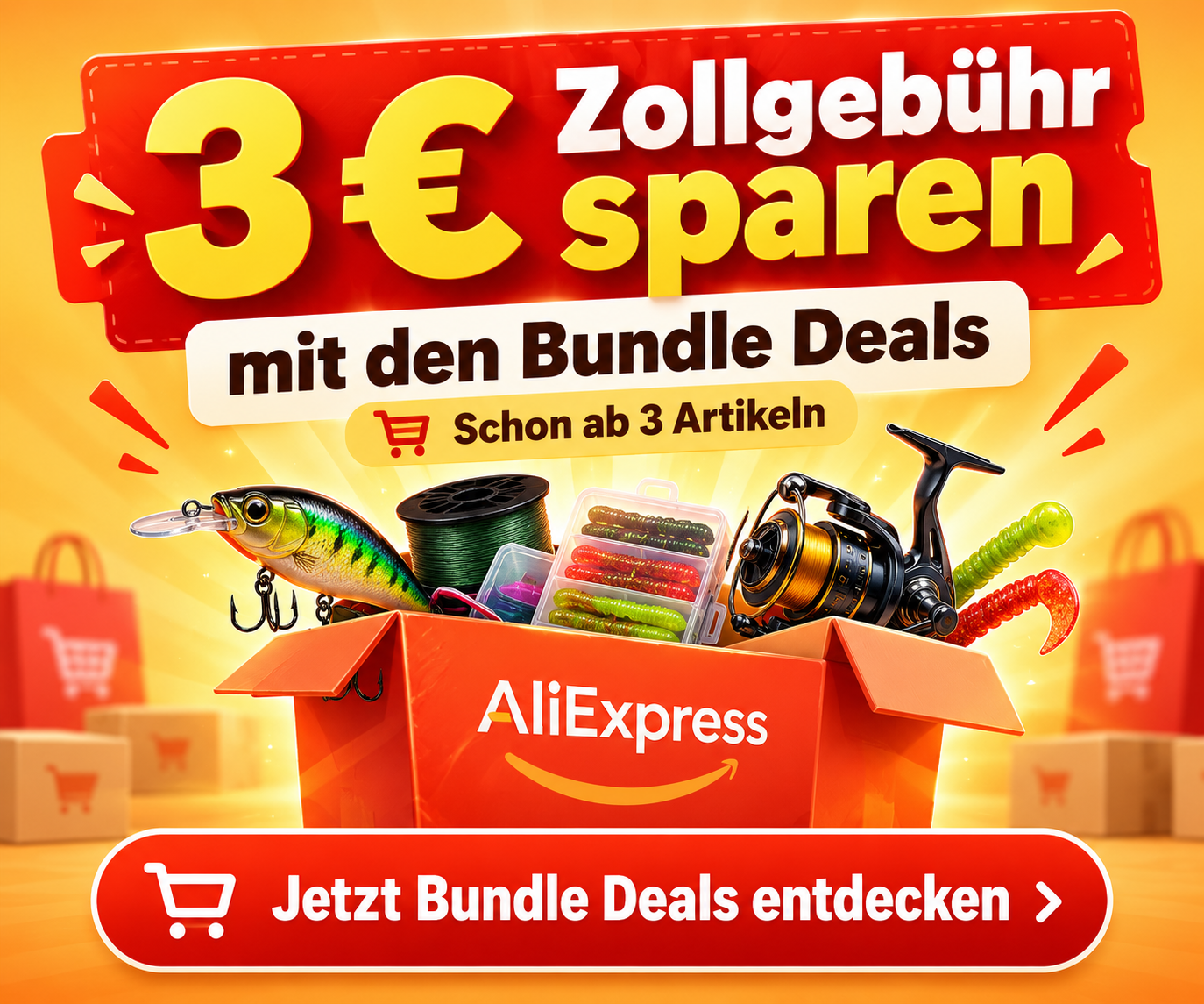 AliExpress Bundle Deals – 3 € Zollgebühr sparen